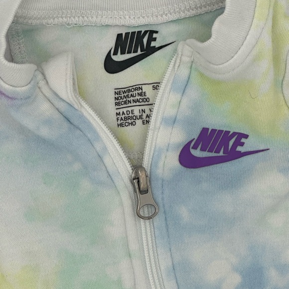 Newborn tie dye Nike onesie. - Picture 3 of 3